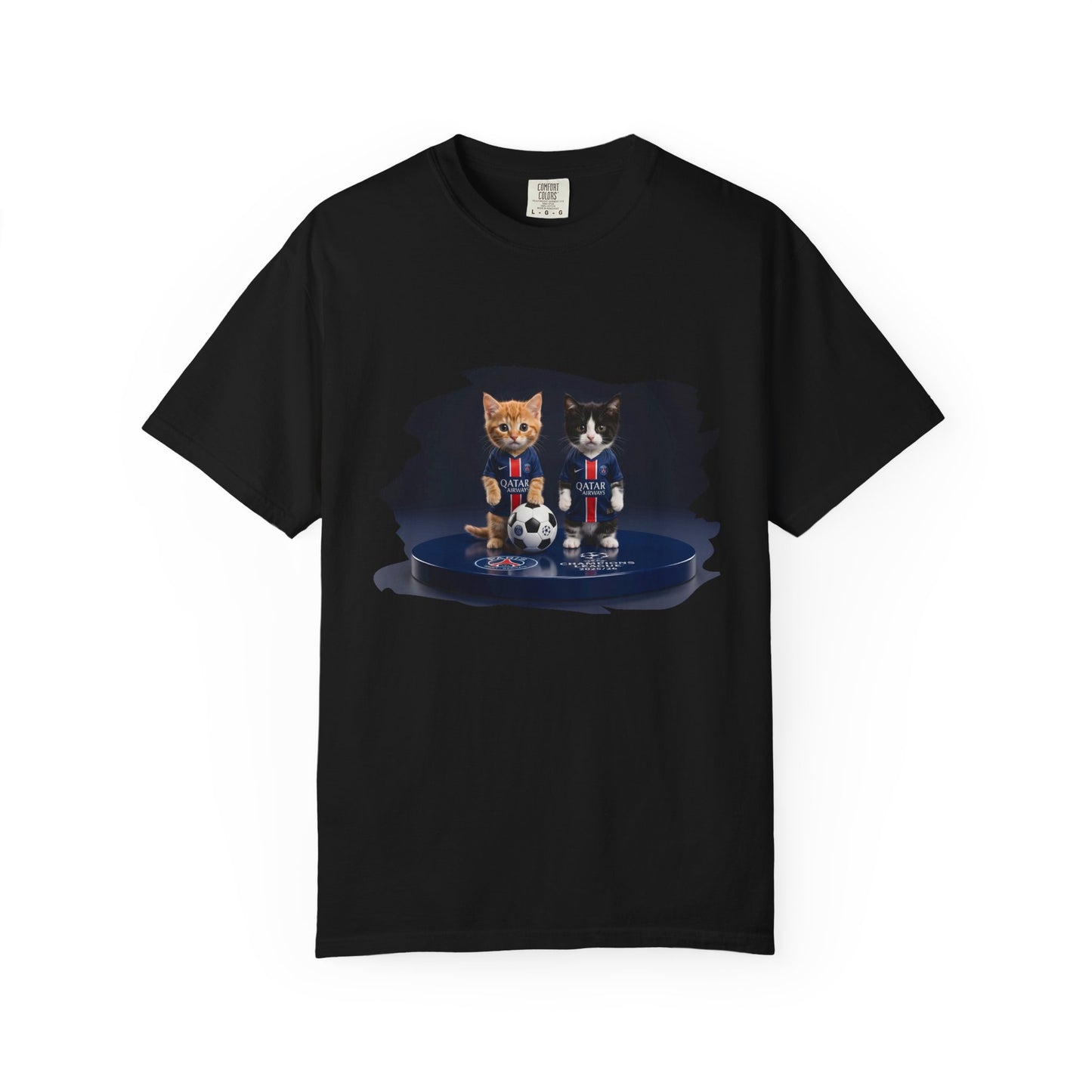 Cat Soccer Players T‑Shirt — Cute Kitten Football Graphic Tee