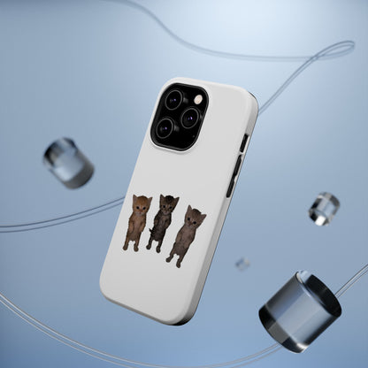 Cute Standing Kittens Magnetic Impact-Resistant Phone Case
