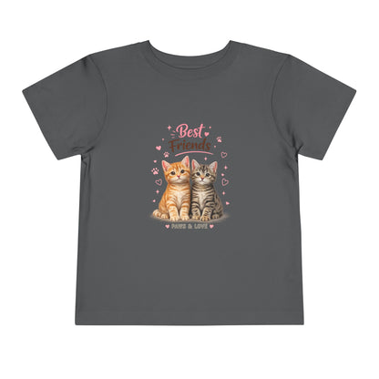 Best Friends Kitten Toddler Tee — Paws & Love Cute Cat Shirt