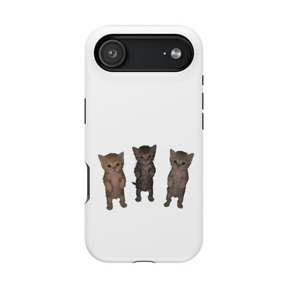Cute Standing Kittens Magnetic Impact-Resistant Phone Case