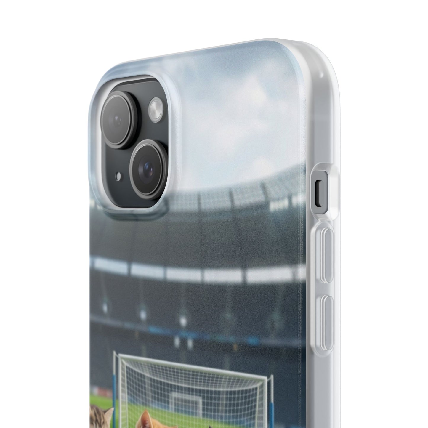 Cute Soccer Cats Phone Case — Kawaii Football Kit iPhone Cover