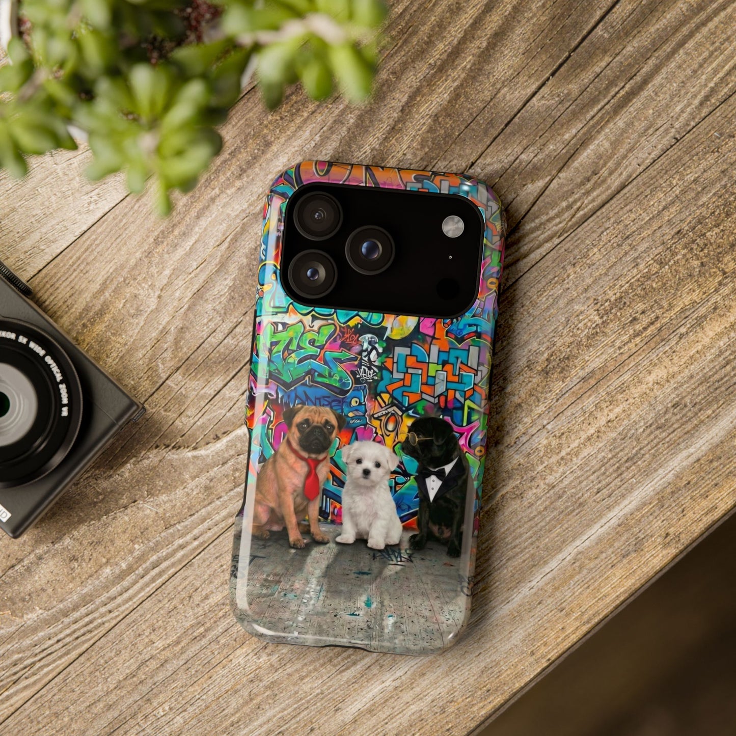 Puppy Squad Graffiti Phone Case — Impact-Resistant Protective Case