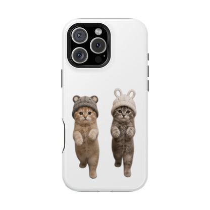 Cute Kittens in Hats Magnetic Impact Phone Case