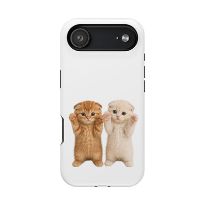 Cute Raising Paws Kittens Magnetic Impact-Resistant  Phone Case