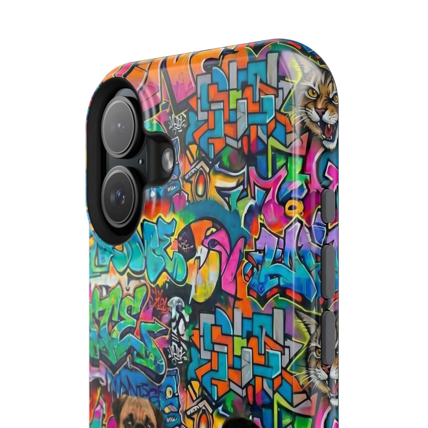 Puppy Squad Graffiti Phone Case — Impact-Resistant Protective Case