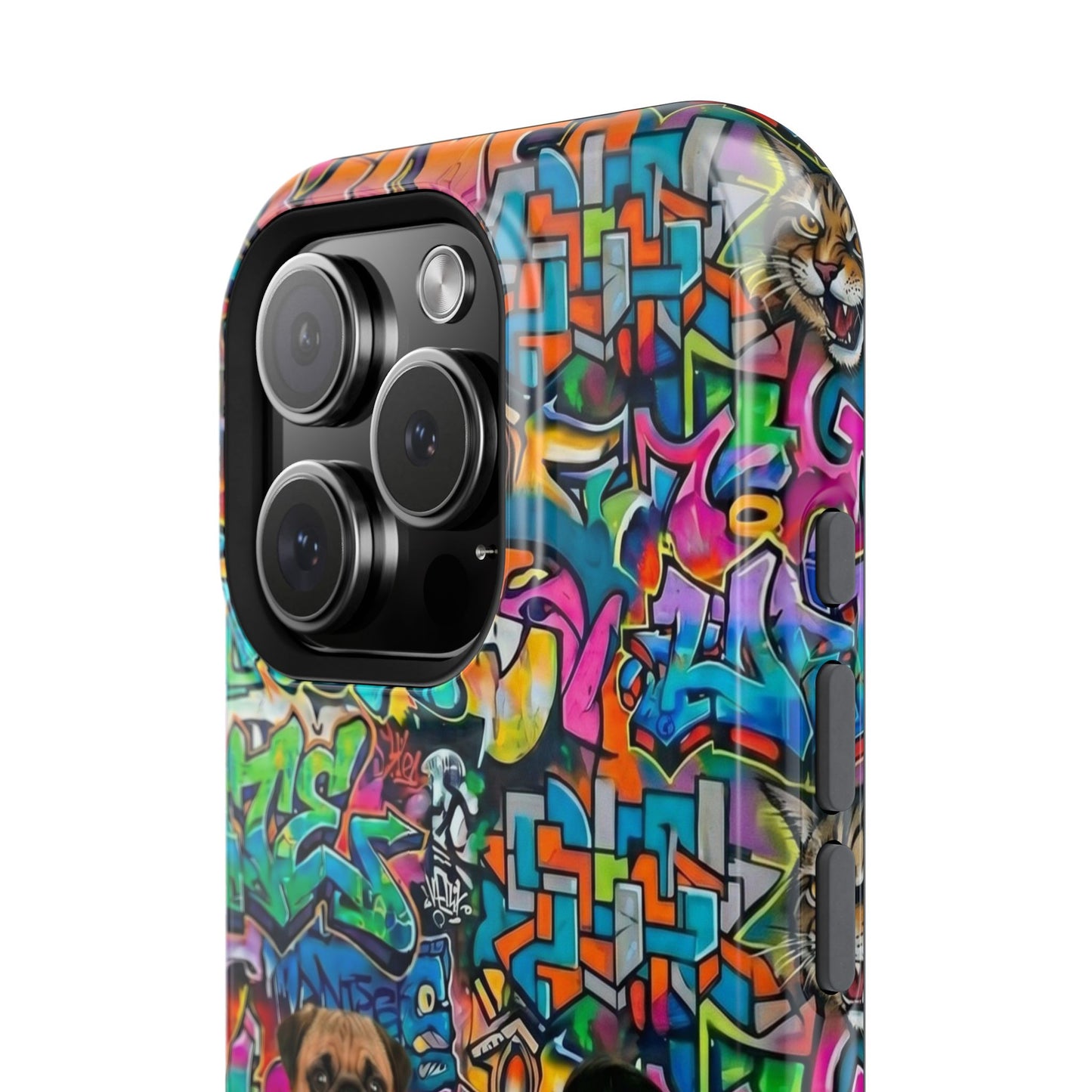 Puppy Squad Graffiti Phone Case — Impact-Resistant Protective Case