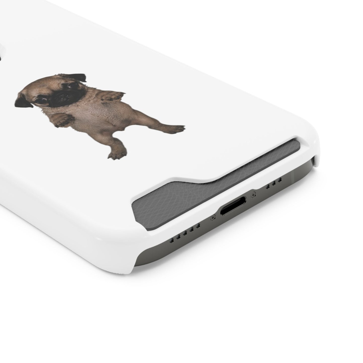 Pug Puppy Card-Holder Phone Case