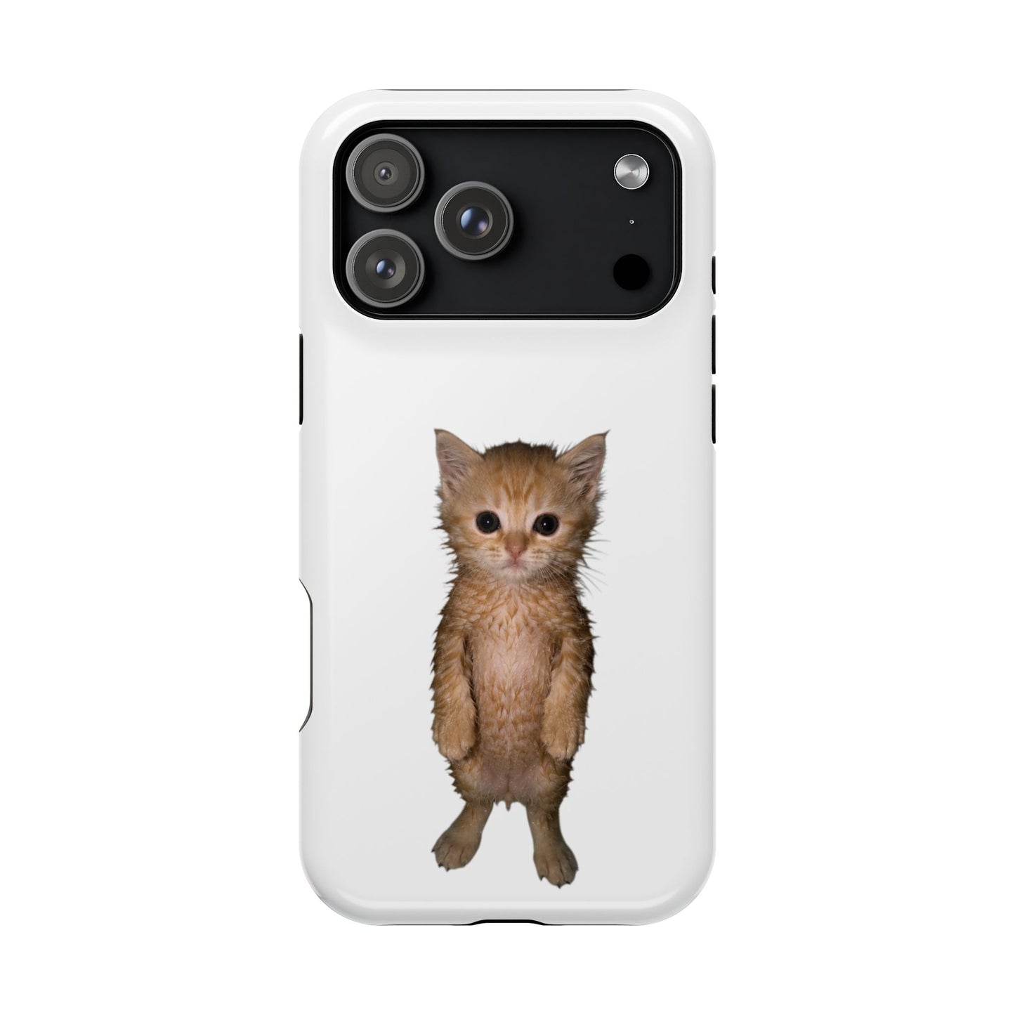 Cute Standing Kitten Magnetic Impact-Resistant Phone Case