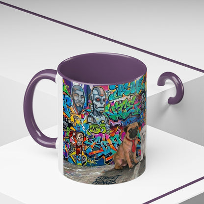 Graffiti Pets Coffee Mug — Colorful Street Art Dog & Cat Accent Mug (11/15oz)