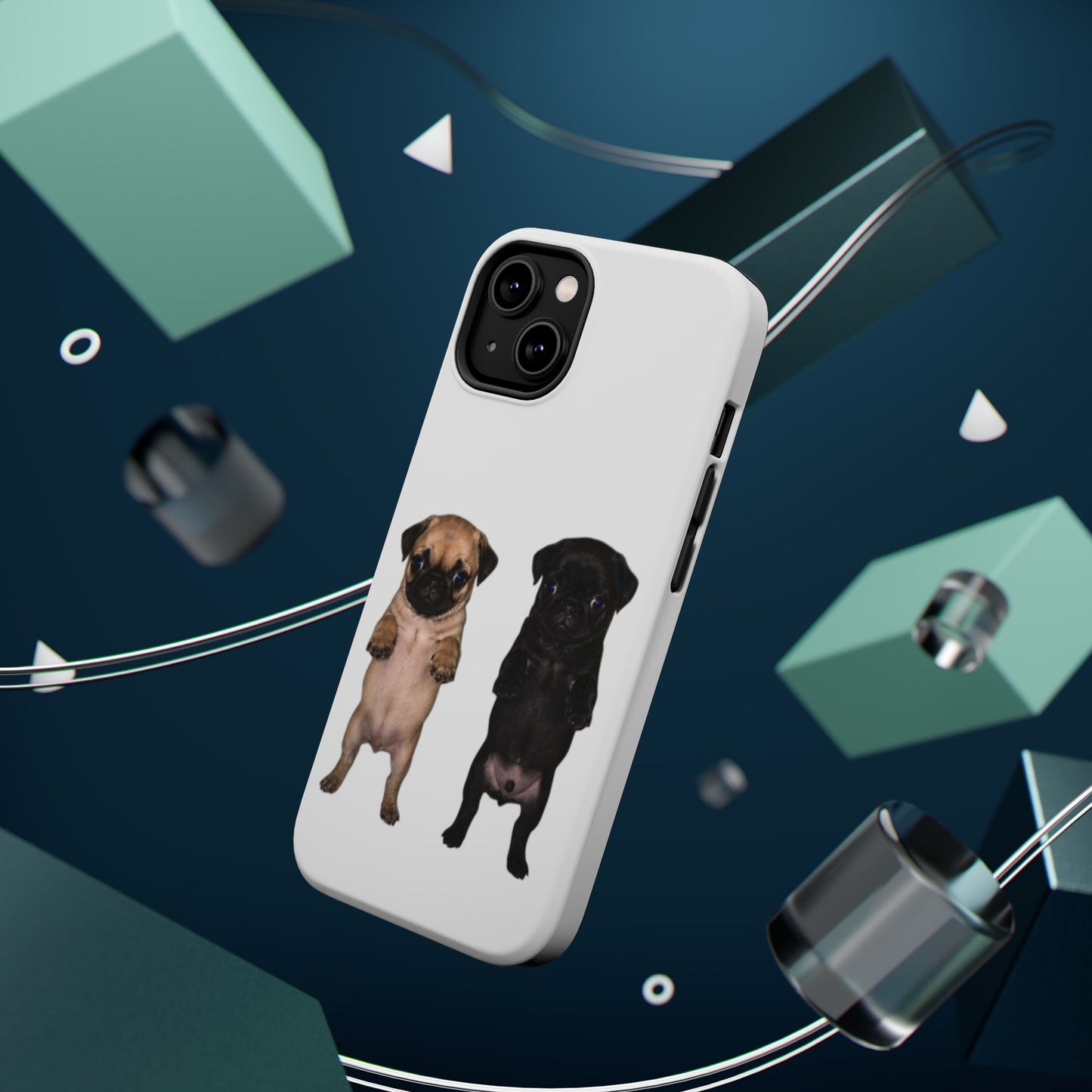 Pug Duo Magnetic Impact-Resistant Phone Case