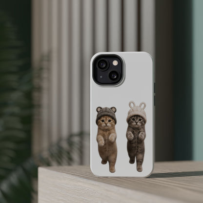 Cute Kittens in Hats Magnetic Impact Phone Case