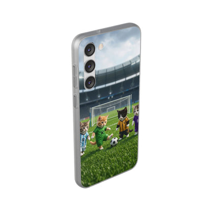 Cute Soccer Cats Phone Case — Kawaii Football Kit iPhone Cover
