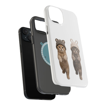 Cute Kittens in Hats Magnetic Impact Phone Case