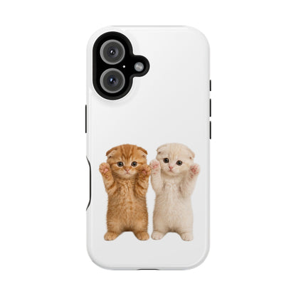 Cute Raising Paws Kittens Magnetic Impact-Resistant  Phone Case