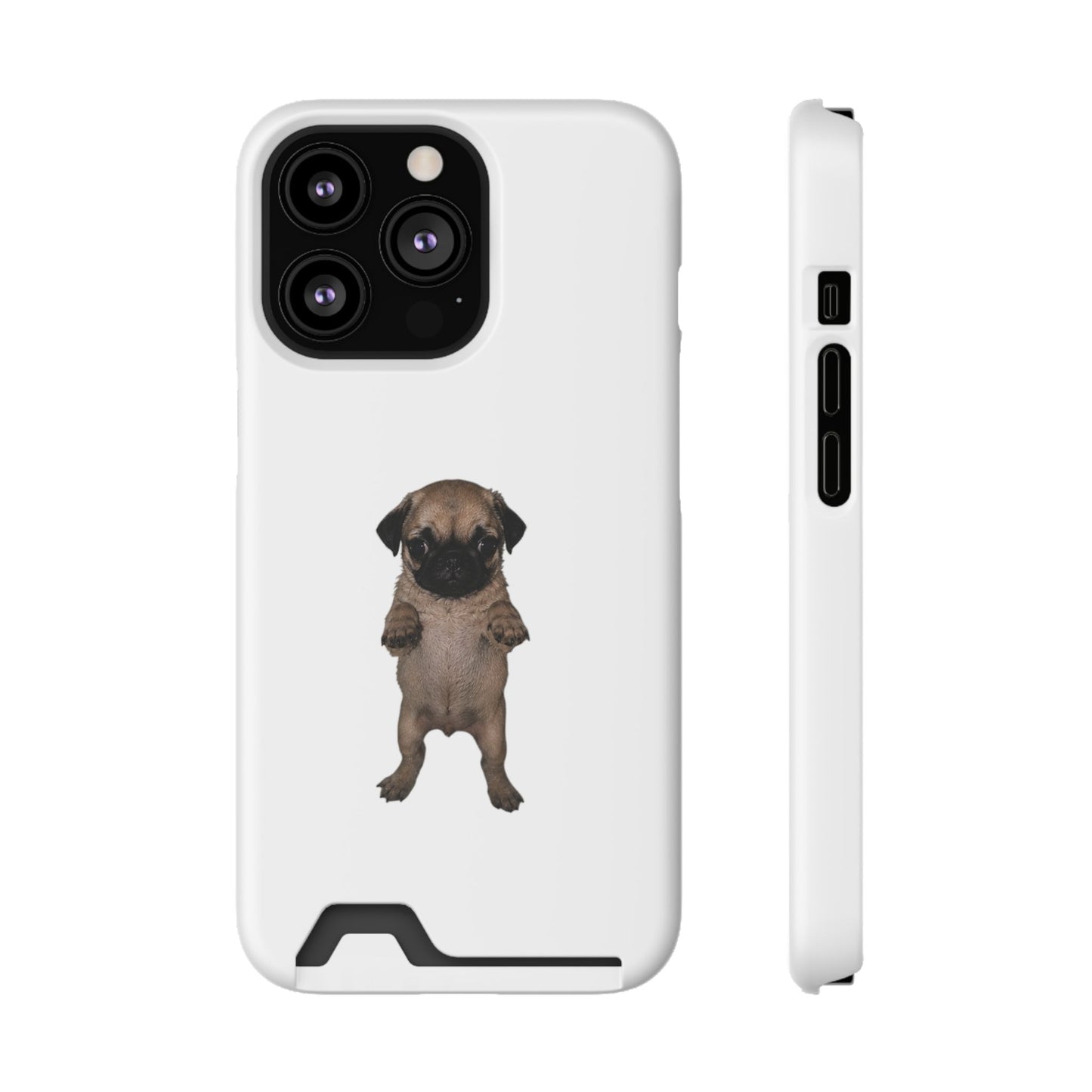 Pug Puppy Card-Holder Phone Case