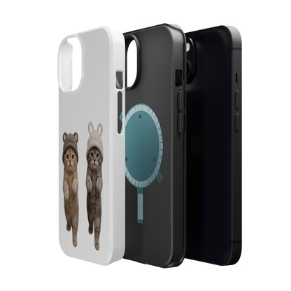Cute Kittens in Hats Magnetic Impact Phone Case