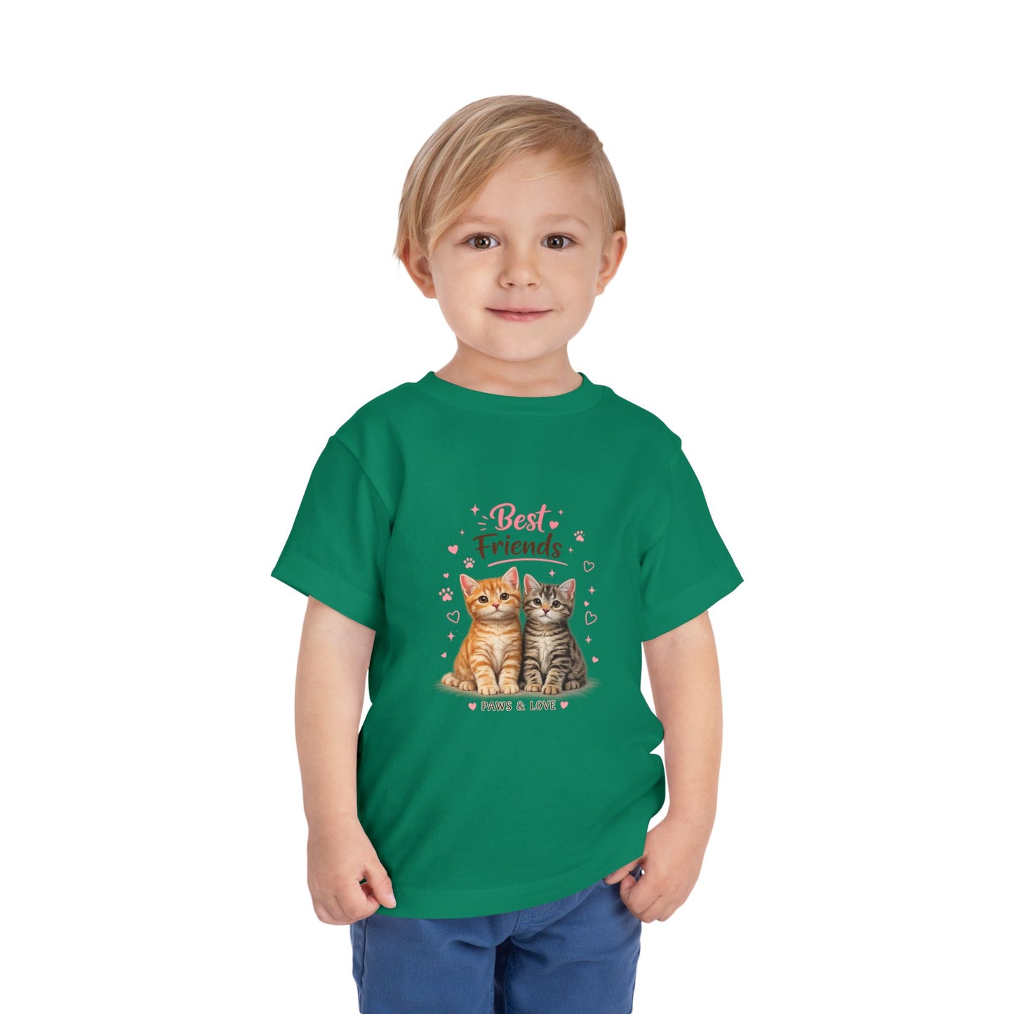 Best Friends Kitten Toddler Tee — Paws & Love Cute Cat Shirt