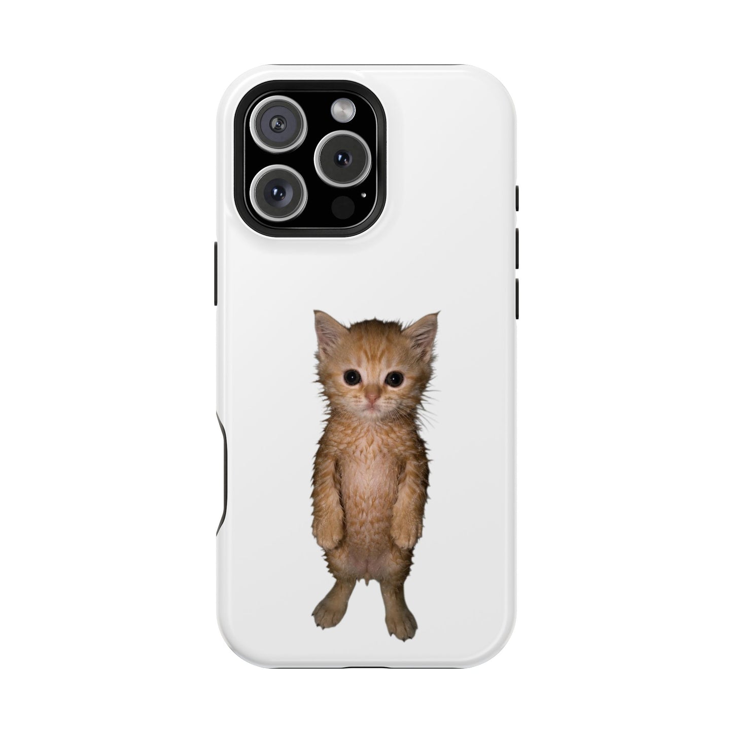 Cute Standing Kitten Magnetic Impact-Resistant Phone Case