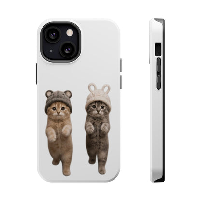 Cute Kittens in Hats Magnetic Impact Phone Case