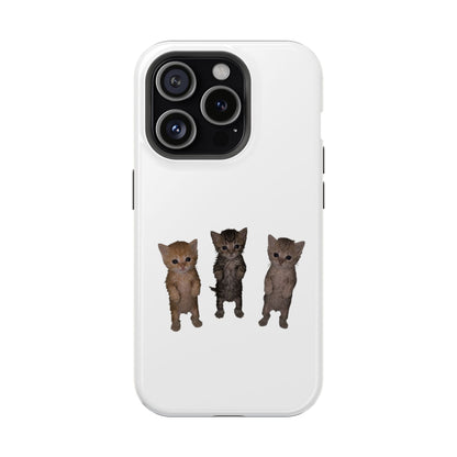 Cute Standing Kittens Magnetic Impact-Resistant Phone Case