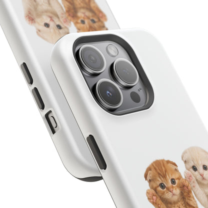 Cute Raising Paws Kittens Magnetic Impact-Resistant  Phone Case