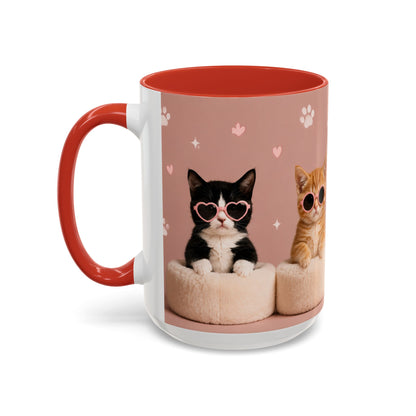 Cute Cat Lovers Coffee Mug - 11 & 15oz - Perfect Gift for Pet Owners
