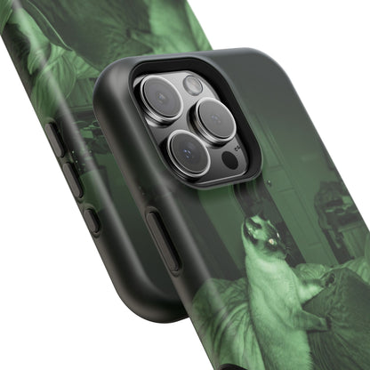Phone Case 'Trust Everything You See' Green Dog Photo Magnetic Impact-Resistant Case