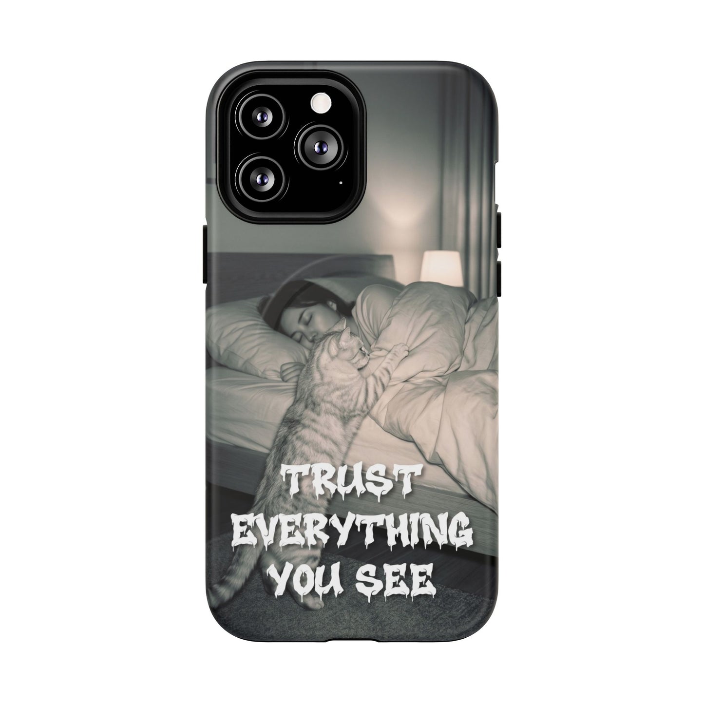 Phone Case ‘Trust Everything You See’ Surreal Sleep Graphic Tough Magnetic Case