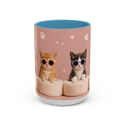 Cute Cat Lovers Coffee Mug - 11 & 15oz - Perfect Gift for Pet Owners