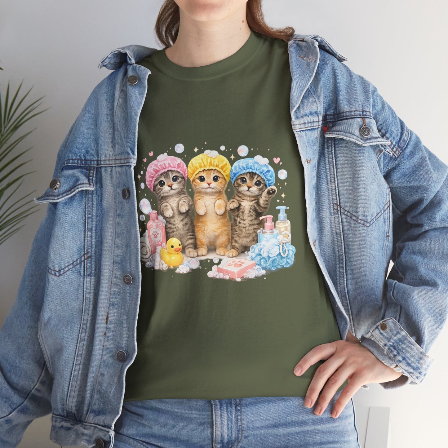 Cute Kittens Bath Time T-Shirt