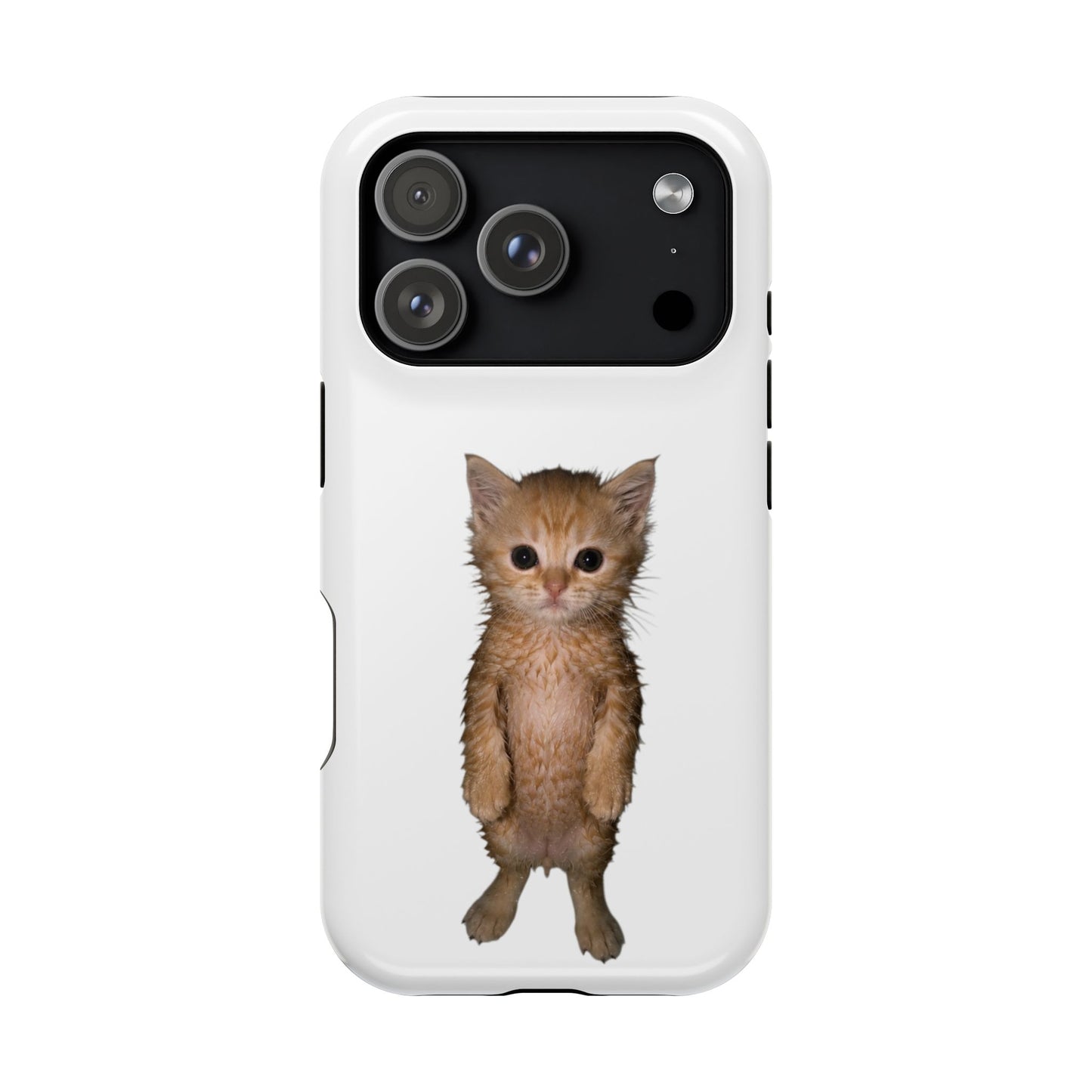Cute Standing Kitten Magnetic Impact-Resistant Phone Case