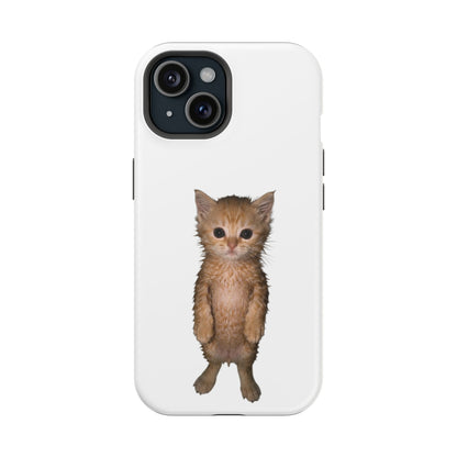 Cute Standing Kitten Magnetic Impact-Resistant Phone Case