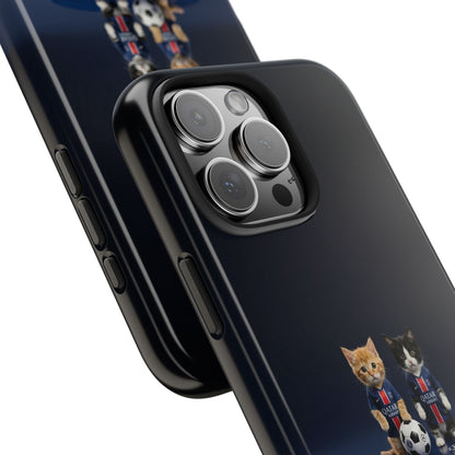 Phone Case — Cute Soccer Cats Design (Kawaii Kitten Football Fans)
