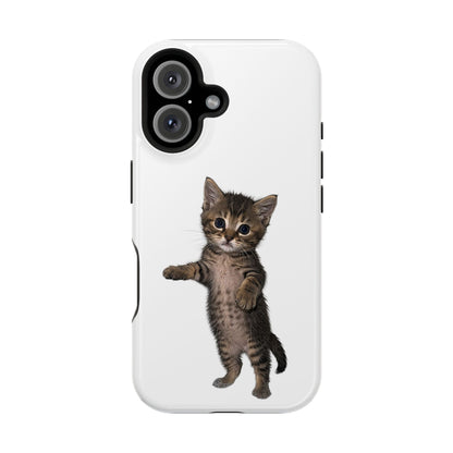 Cute Standing Kitten Magnetic Phone Case