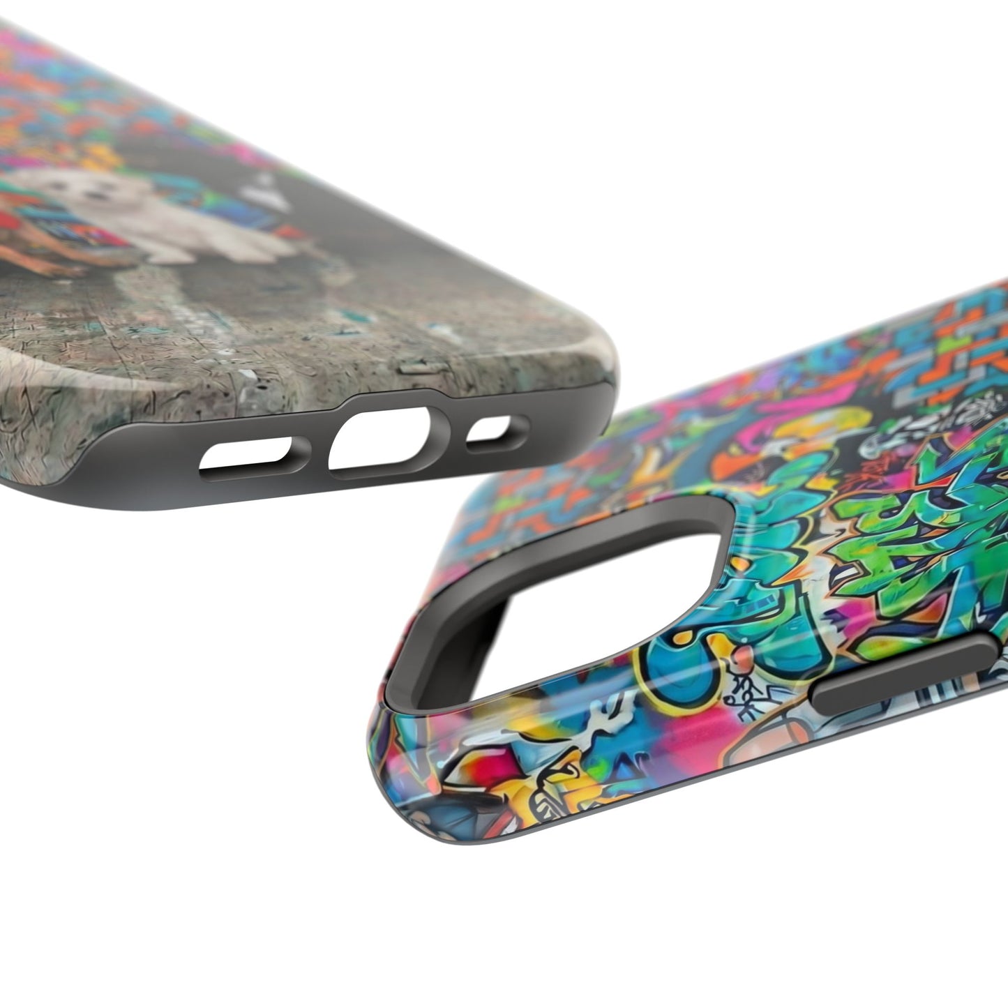 Puppy Squad Graffiti Phone Case — Impact-Resistant Protective Case