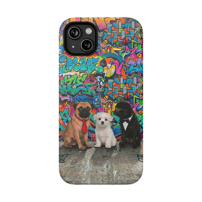 Puppy Squad Graffiti Phone Case — Impact-Resistant Protective Case