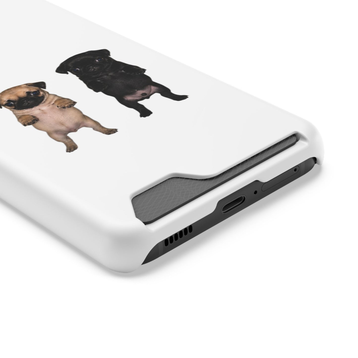 Pug Pair Card-Holder Phone Case