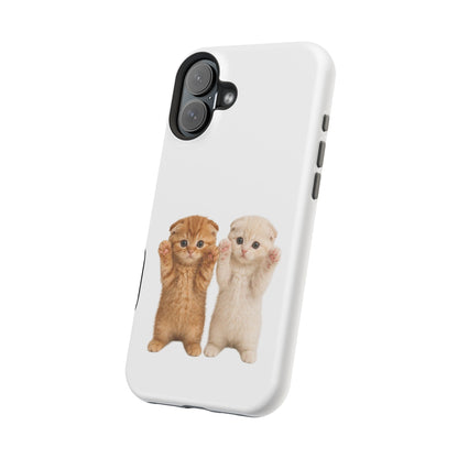 Cute Raising Paws Kittens Magnetic Impact-Resistant  Phone Case