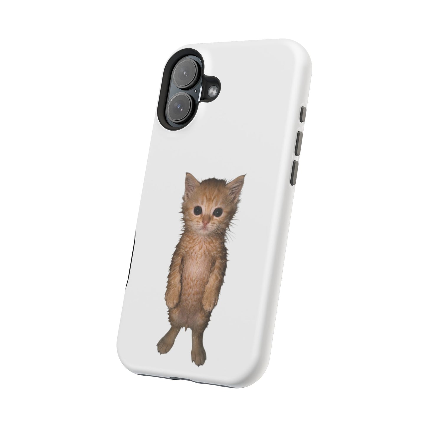 Cute Standing Kitten Magnetic Impact-Resistant Phone Case