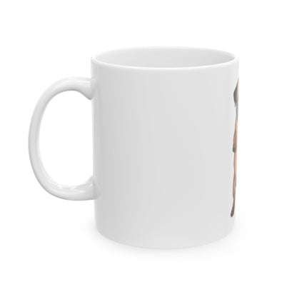 Cute Dog Pug Standing Ceramic Mug (11oz/15oz)