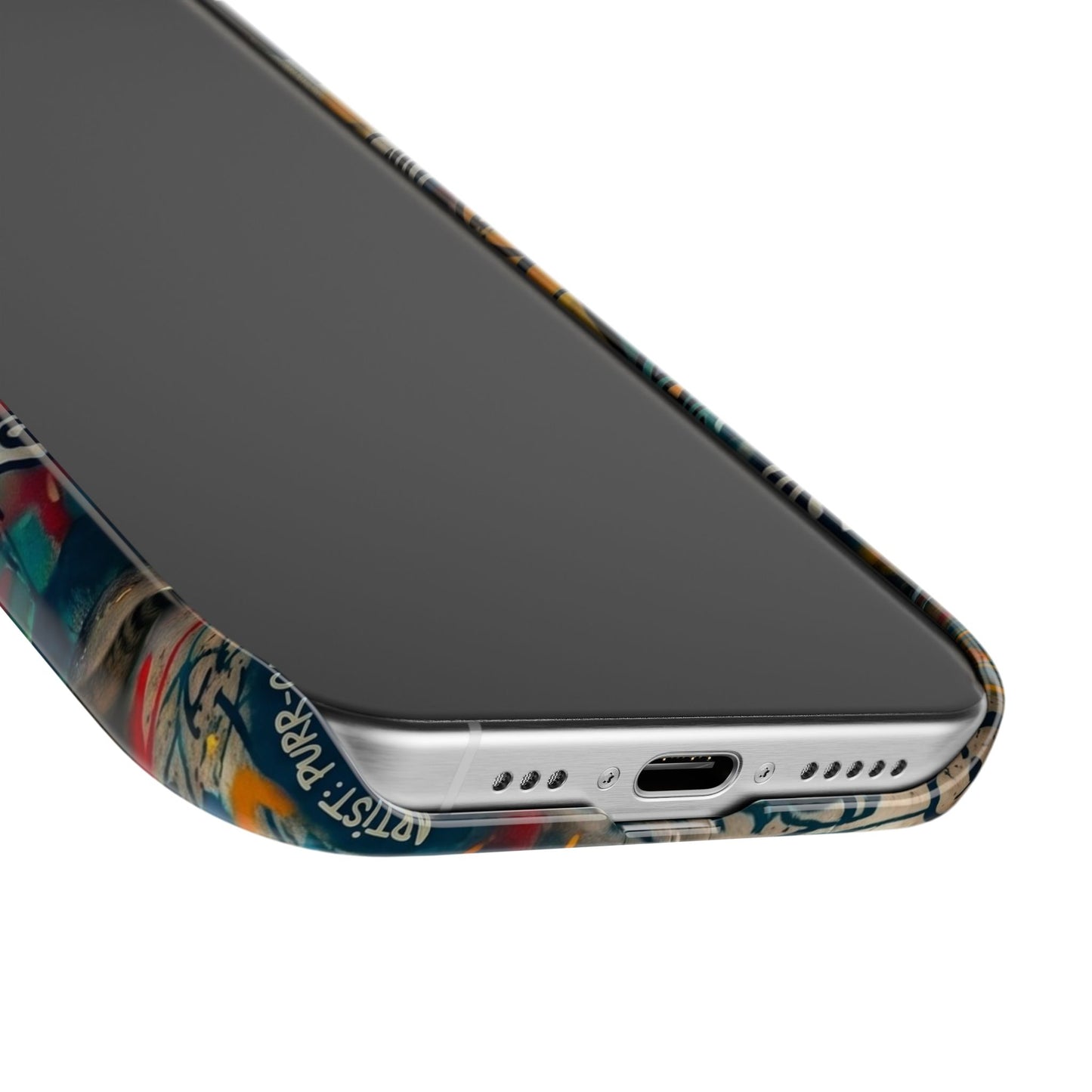 Meow Squad Graffiti Phone Case — Colorful Cat Crew Slim Case