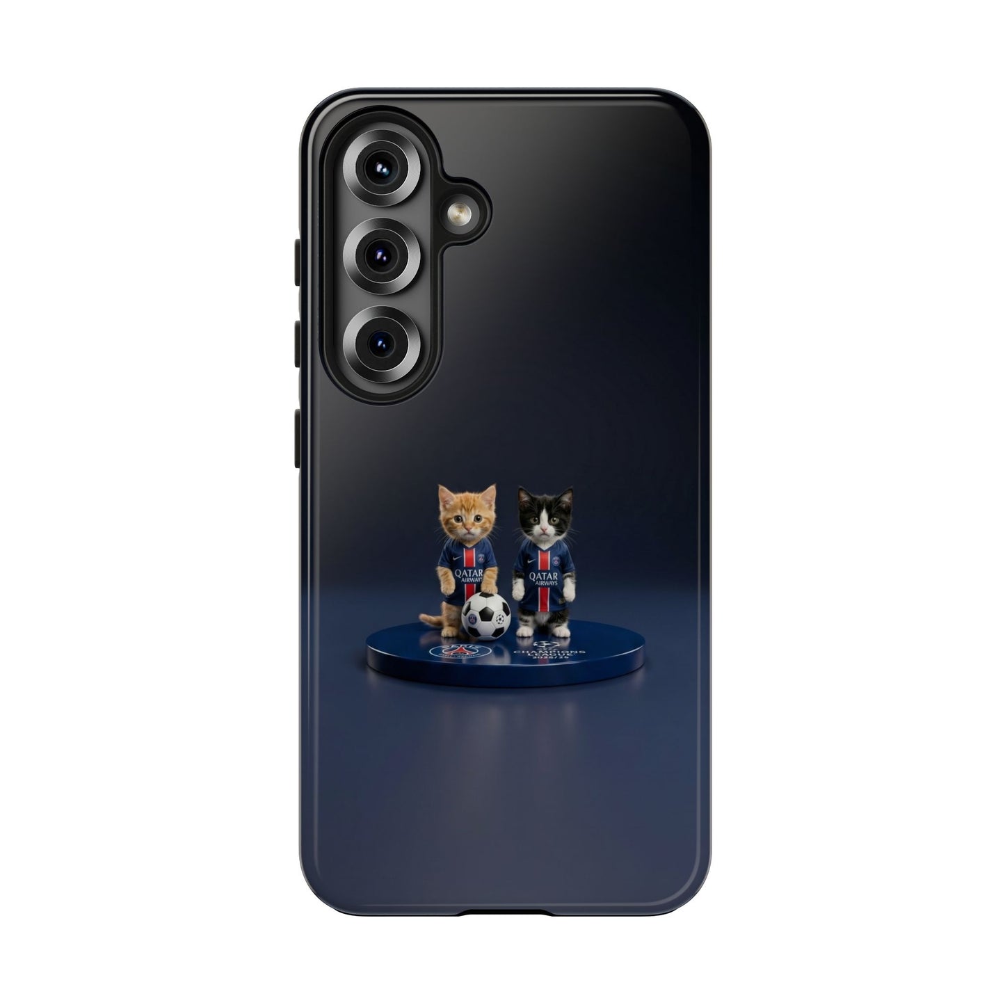 Phone Case — Cute Soccer Cats Design (Kawaii Kitten Football Fans)