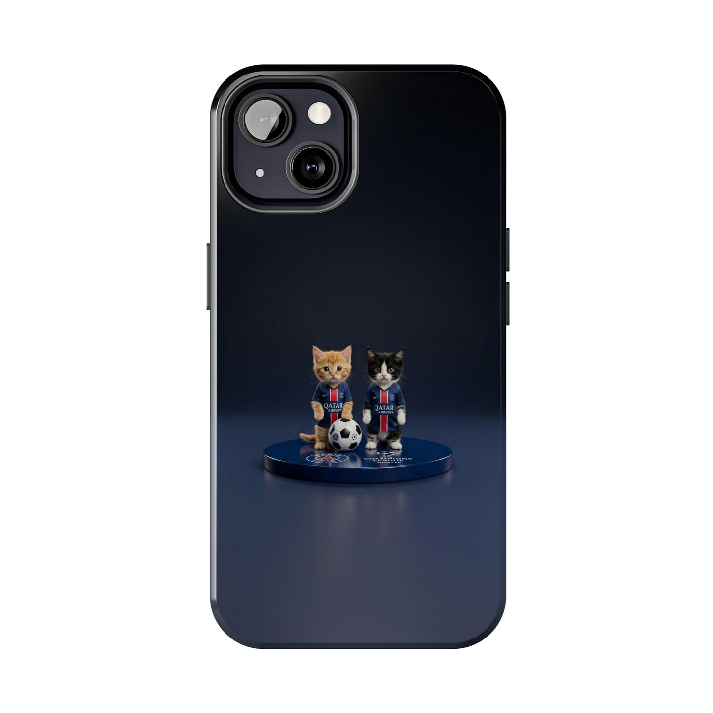 Phone Case — Cute Soccer Cats Design (Kawaii Kitten Football Fans)