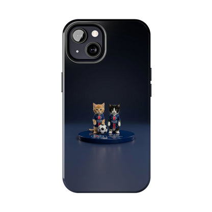 Phone Case — Cute Soccer Cats Design (Kawaii Kitten Football Fans)