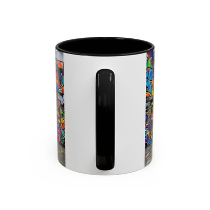Graffiti Pets Coffee Mug — Colorful Street Art Dog & Cat Accent Mug (11/15oz)