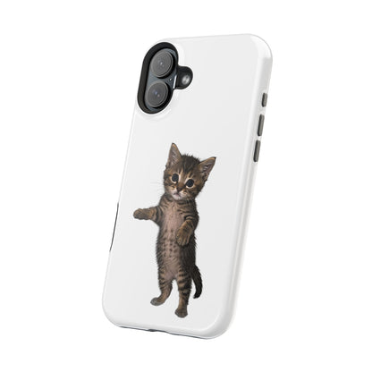 Cute Standing Kitten Magnetic Phone Case