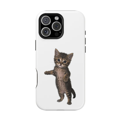 Cute Standing Kitten Magnetic Phone Case