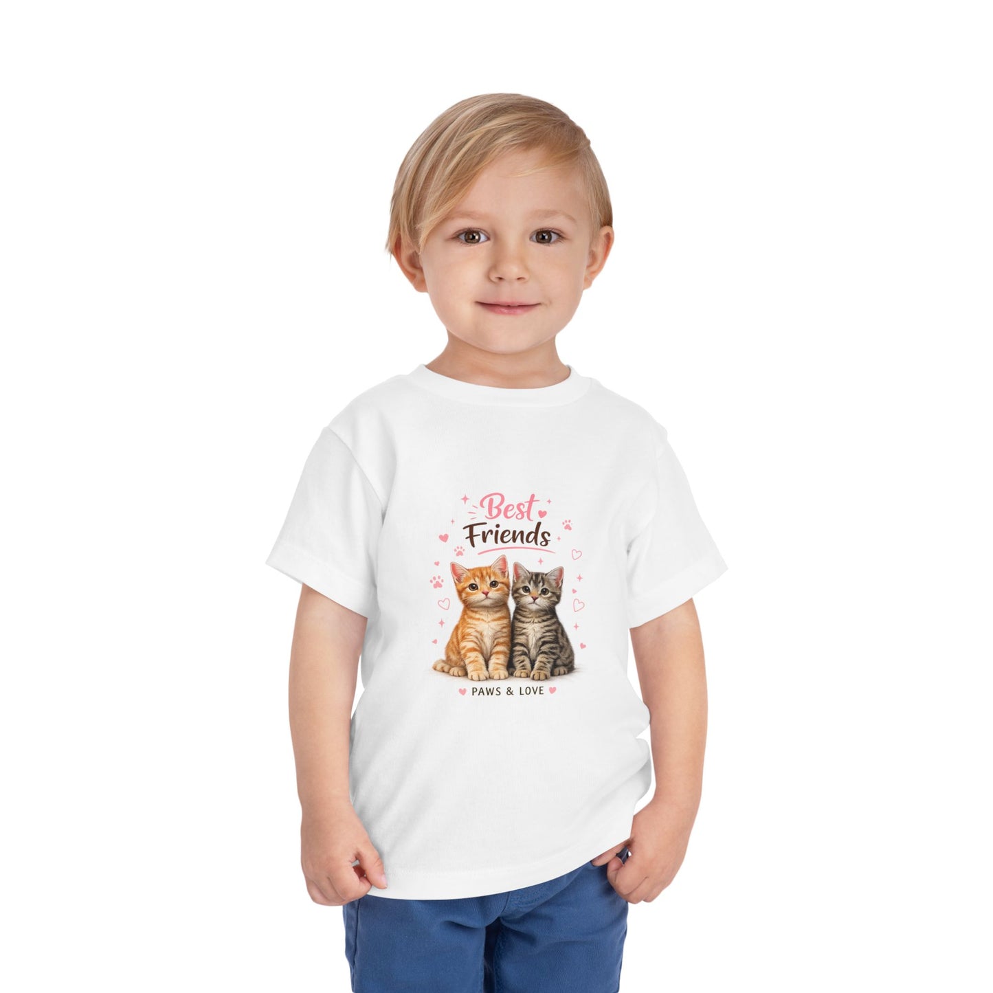 Best Friends Kitten Toddler Tee — Paws & Love Cute Cat Shirt