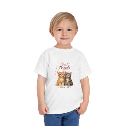 Best Friends Kitten Toddler Tee — Paws & Love Cute Cat Shirt