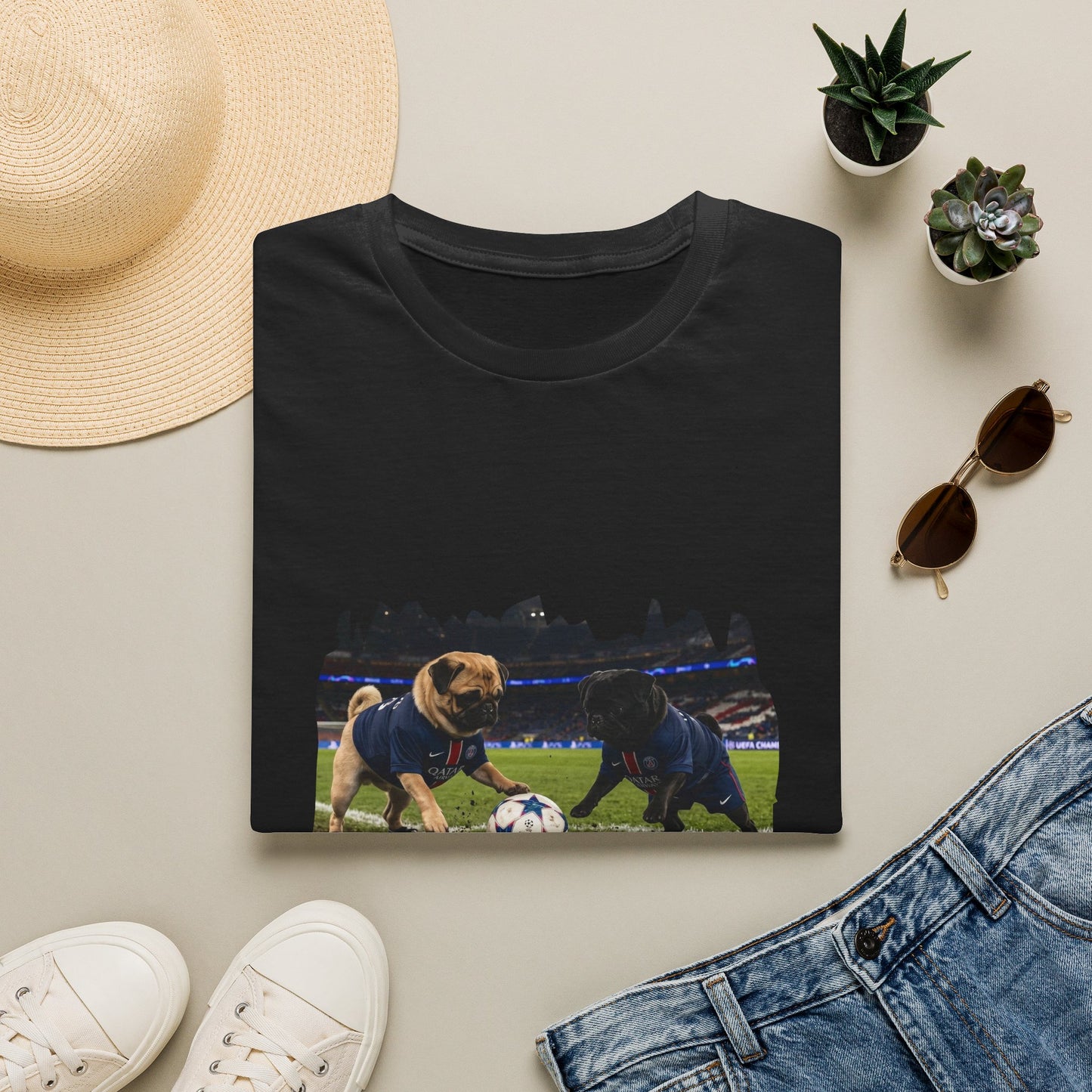 Soccer Puppies T-Shirt — Playful Puppy Soccer Match Tee